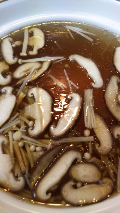 椎茸とえのきの中華スープ