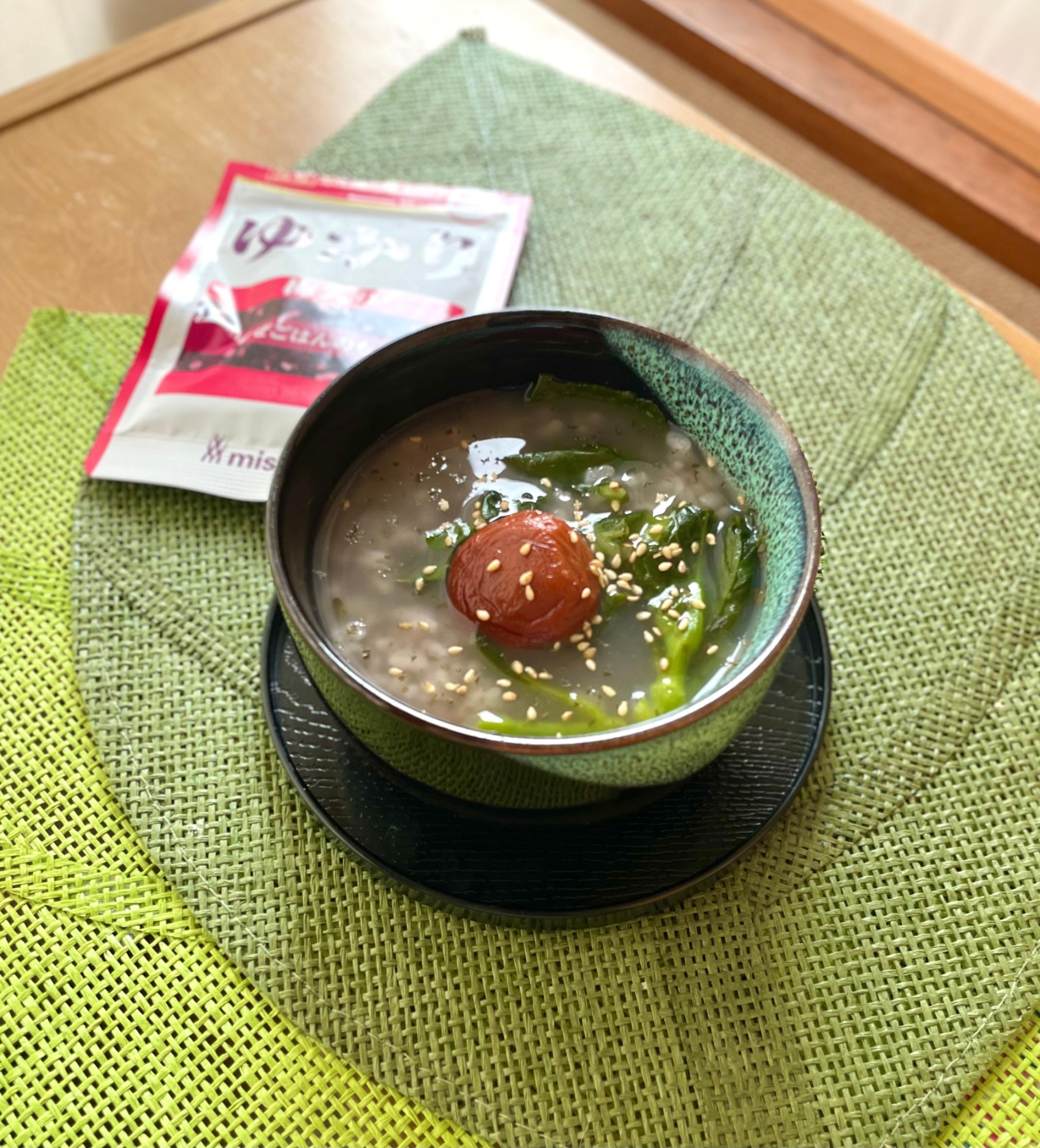 春を感じる…ゆかり味♡菜の花おじや