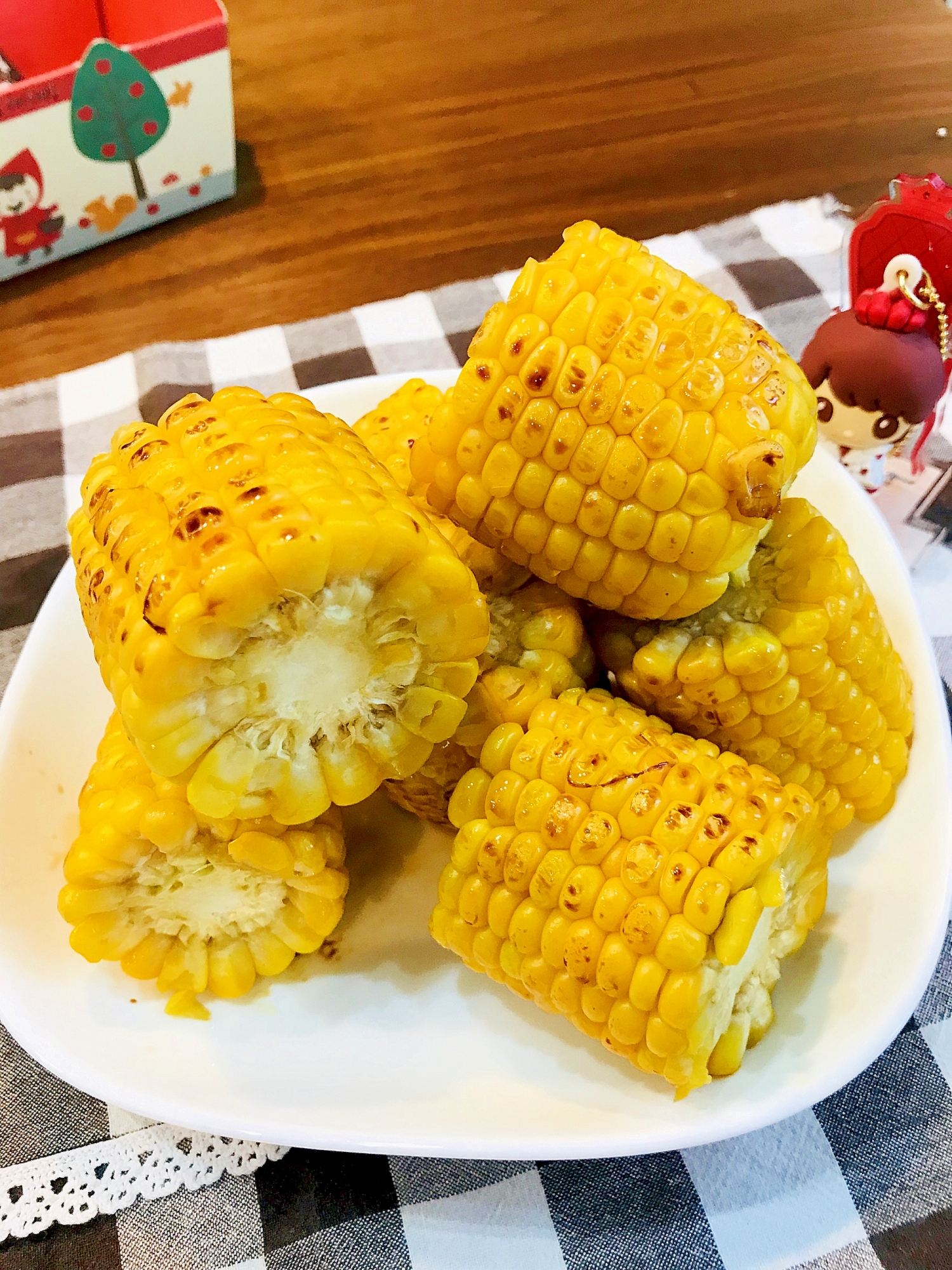 夜店屋台の味!フライパンで簡単焼きとうもろこし