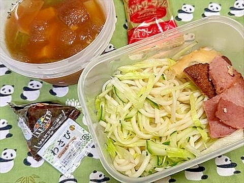 冷たい赤だし好きならやってみて喉ごし野菜うどん弁当