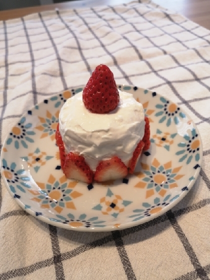 1歳のバースデーケーキ 水切りヨーグルト 食パン レシピ 作り方 By あや2 楽天レシピ