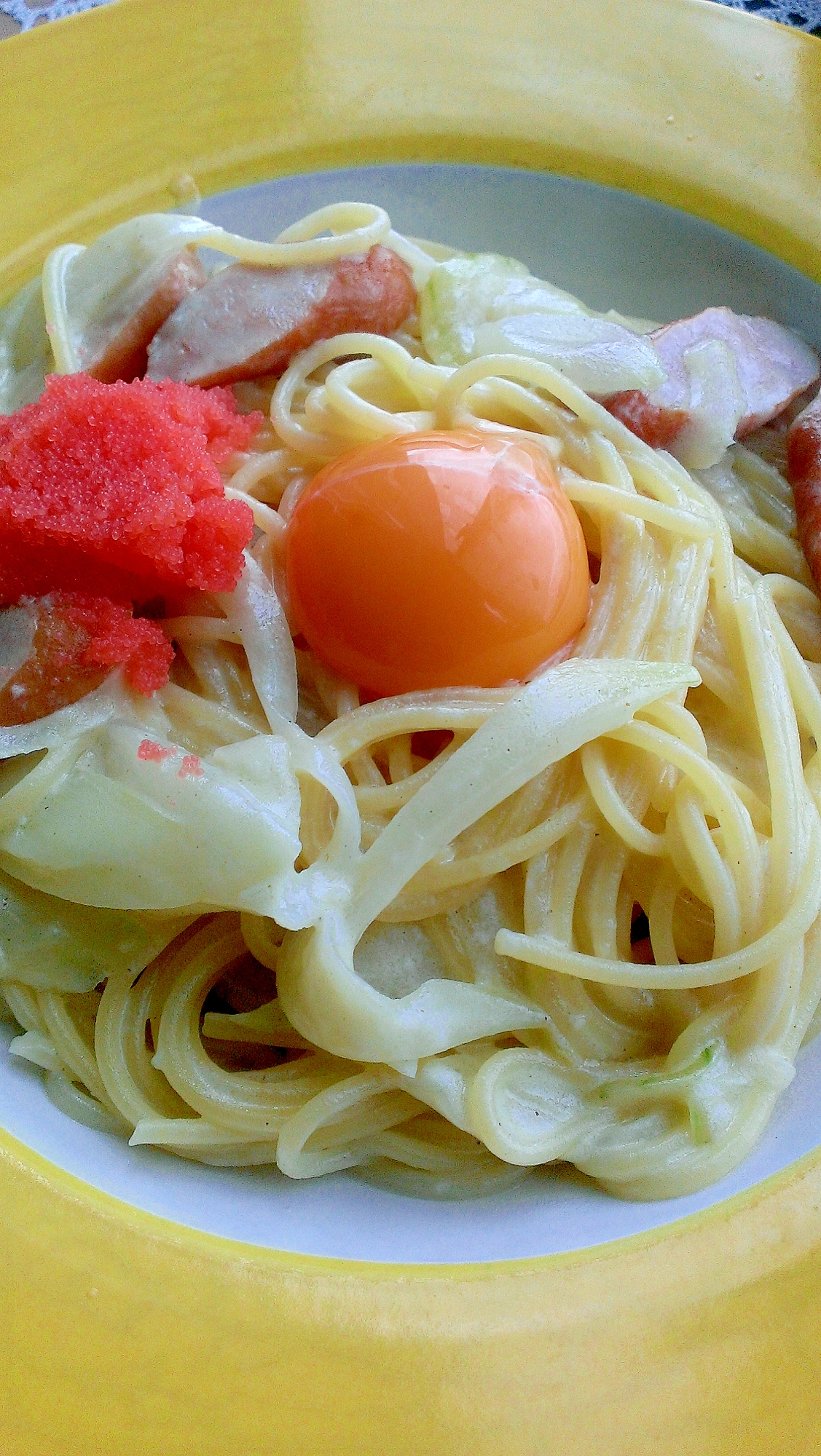 ランチに！明太子クリームパスタ♪