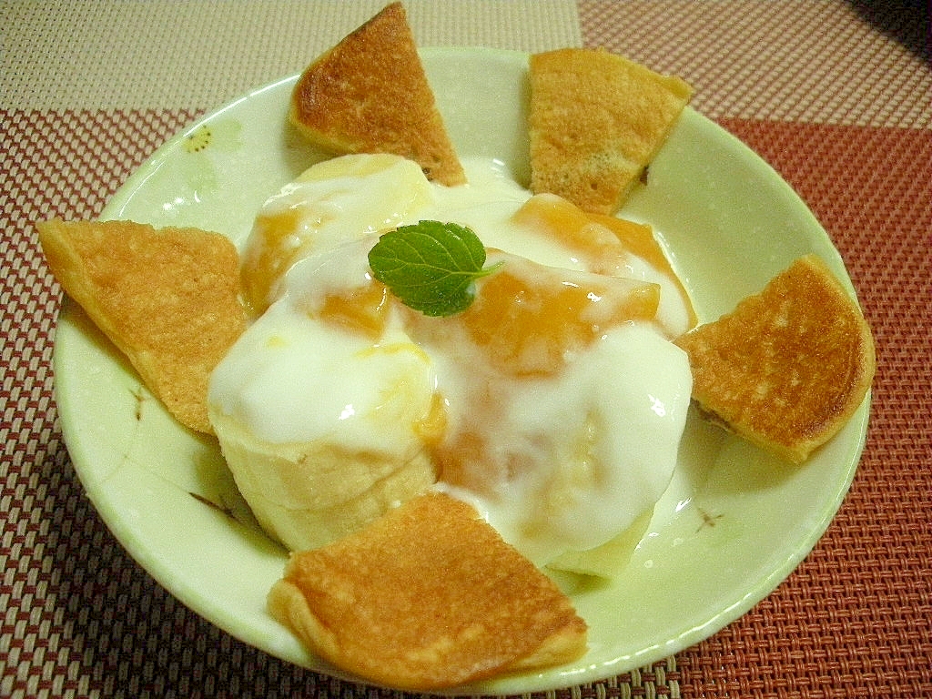 マンゴーとバナナのヨーグルト大豆粉パンケーキ レシピ 作り方 By Kojarin7 楽天レシピ