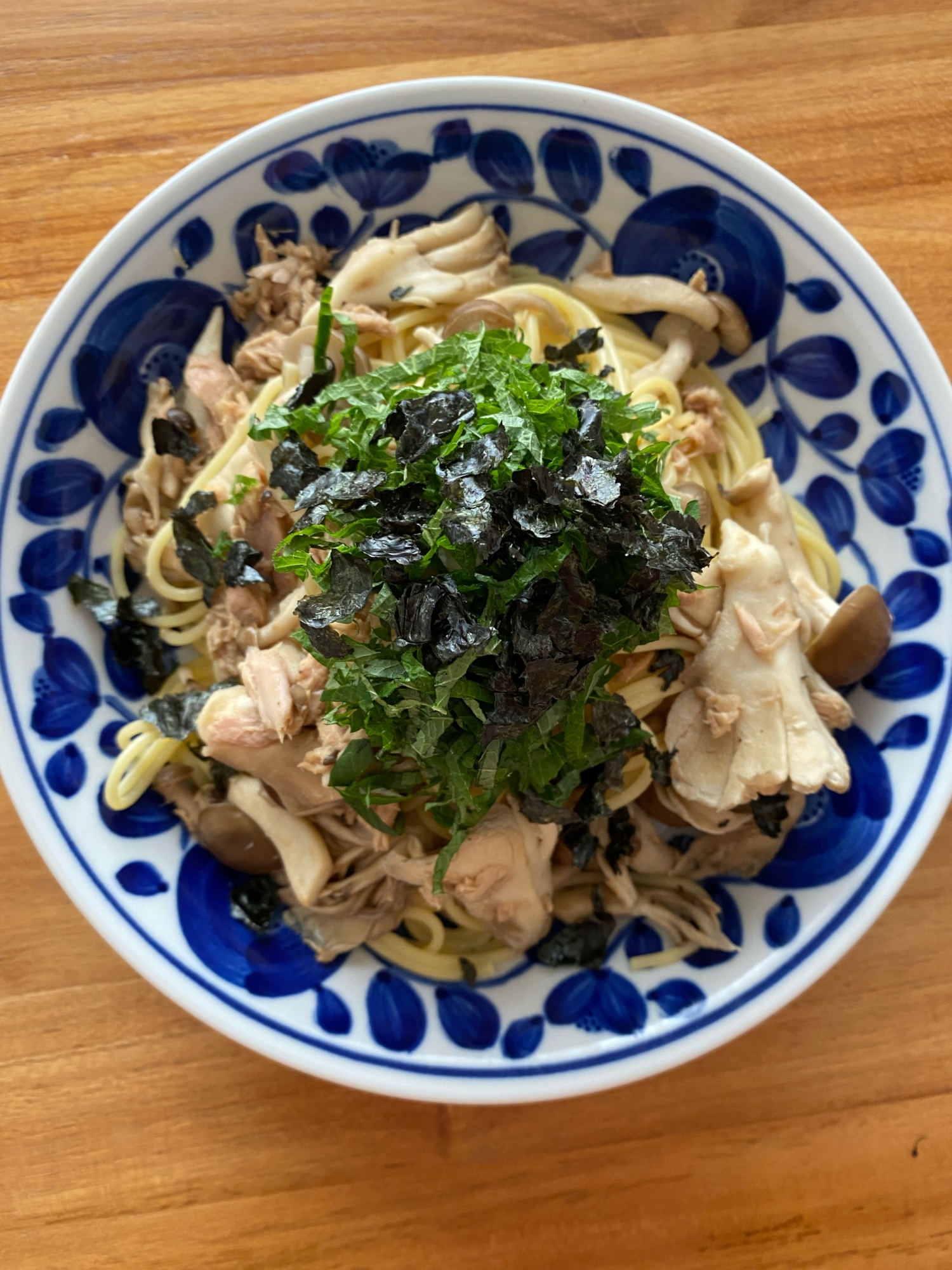 ダイエット中もOK！きのことツナの和風パスタ