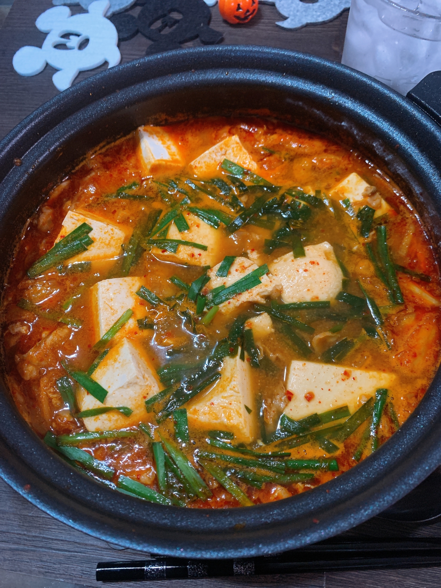 脂肪燃焼豆腐の味噌チゲ