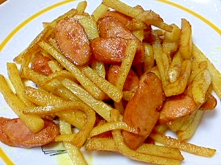 細切りじゃがいもとウィンナーのカレー炒め レシピ 作り方 By イ シュリー 楽天レシピ