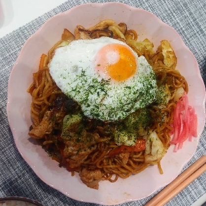 いつもの焼きそば