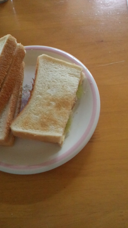 フライパンでサクッと！フルーツホットサンド♪