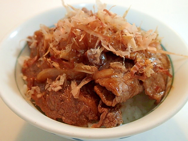 バリ旨焼肉のたれで　牛丼