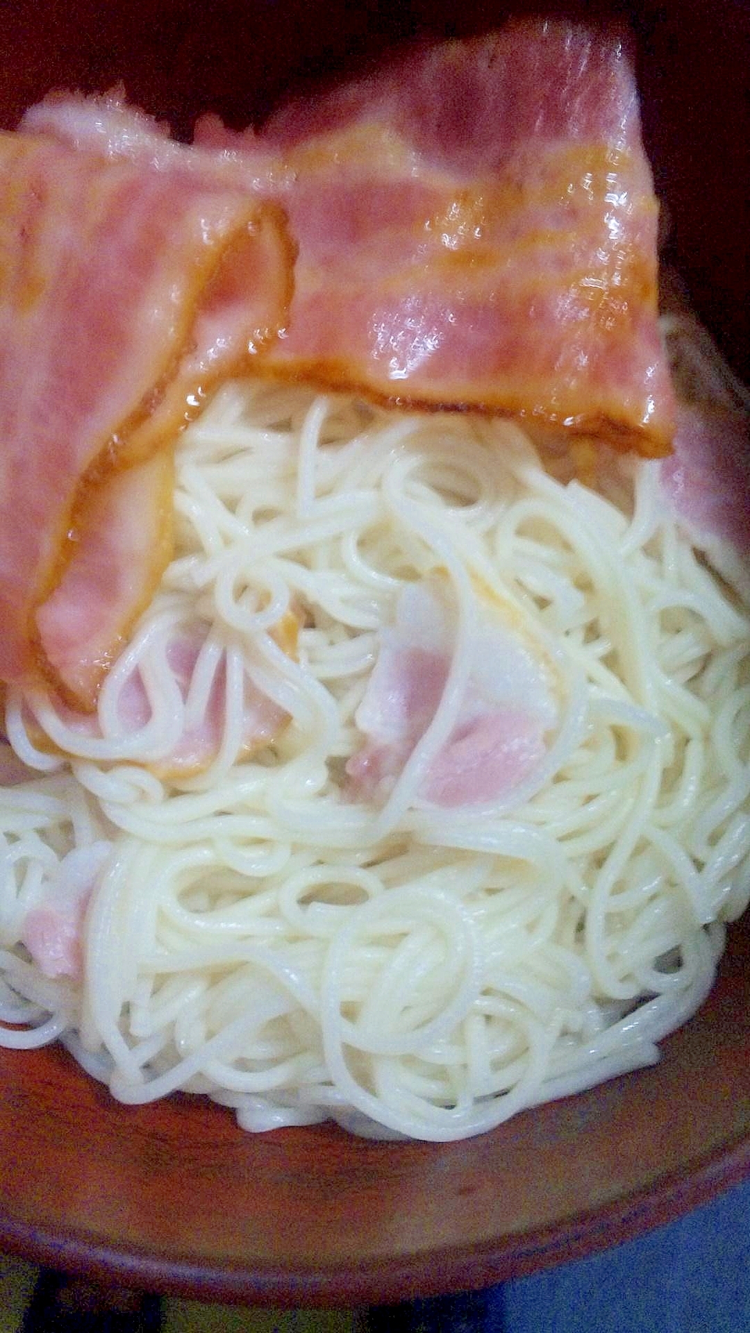 簡単美味！Wベーコン素麺