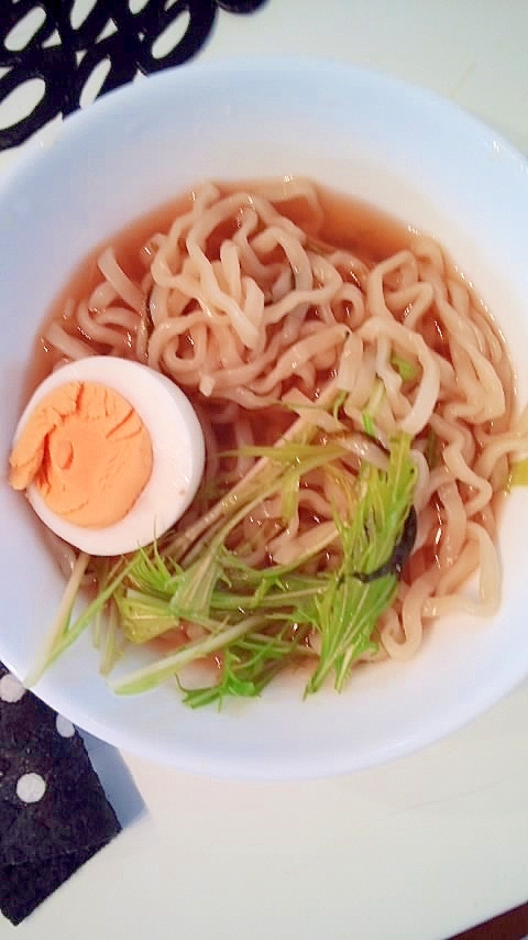 水菜Tボーンスープラーメン！夜食にどうぞ！