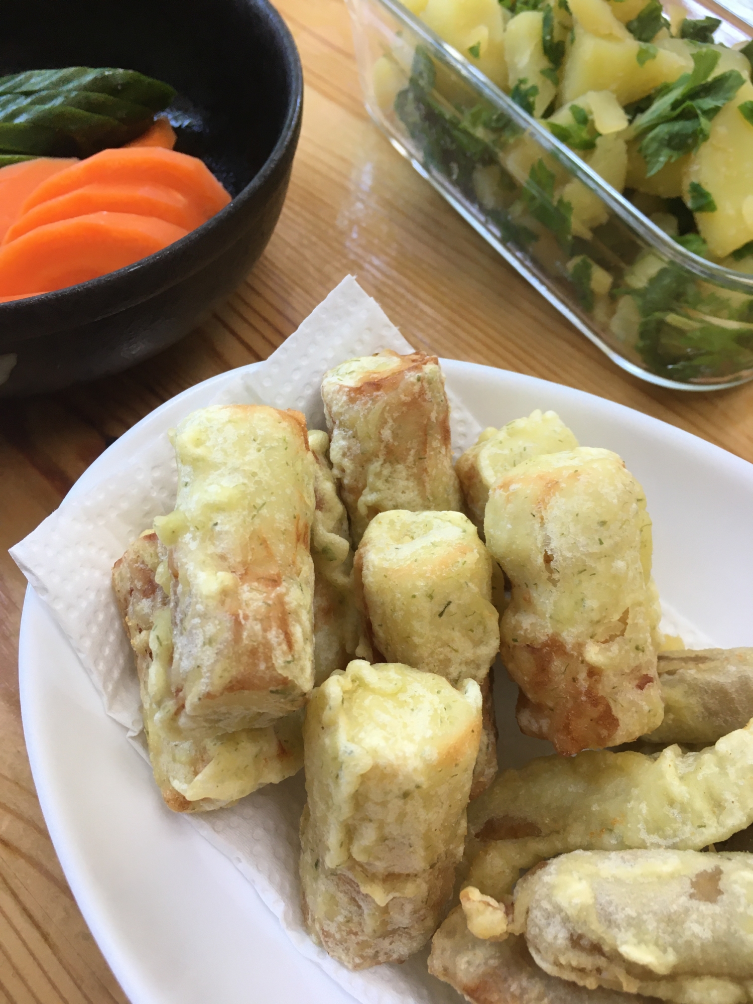 チーズ入りちくわの磯辺揚げ(ちょっとしたコツあり)