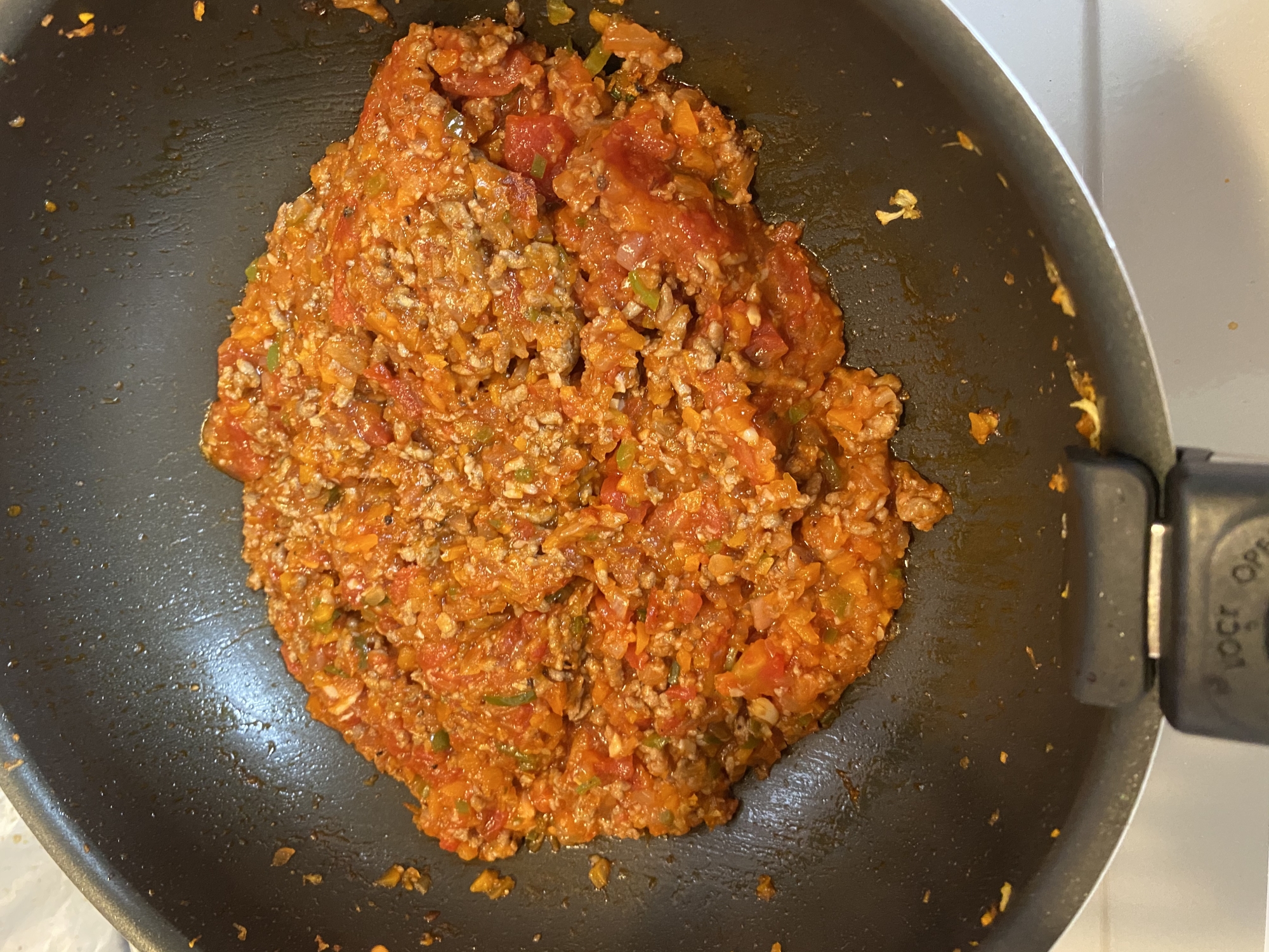 いろんな料理に！ひき肉野菜炒め　トマト編