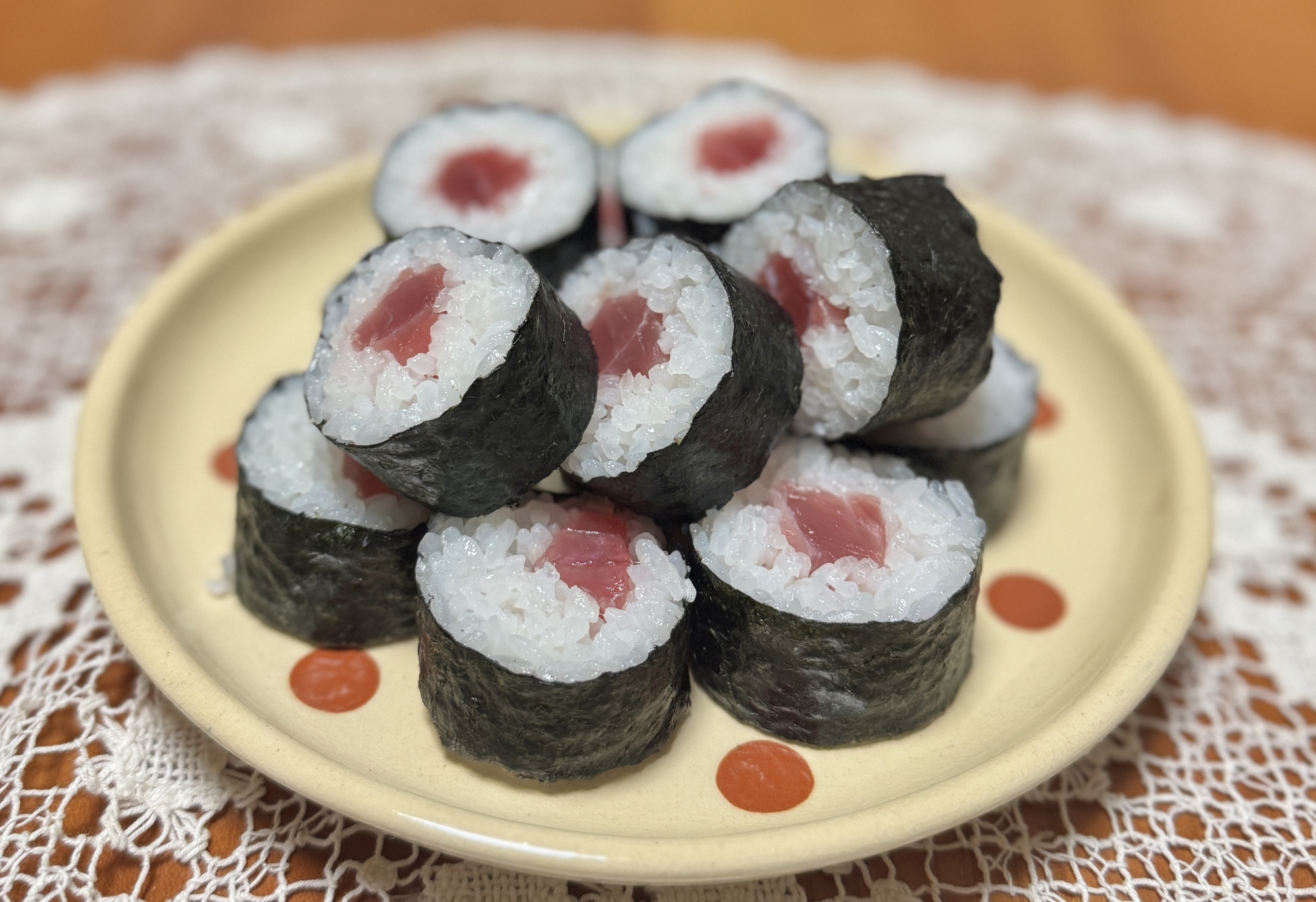 楽々♪Seriaの太巻きメーカーで☆鉄火巻き