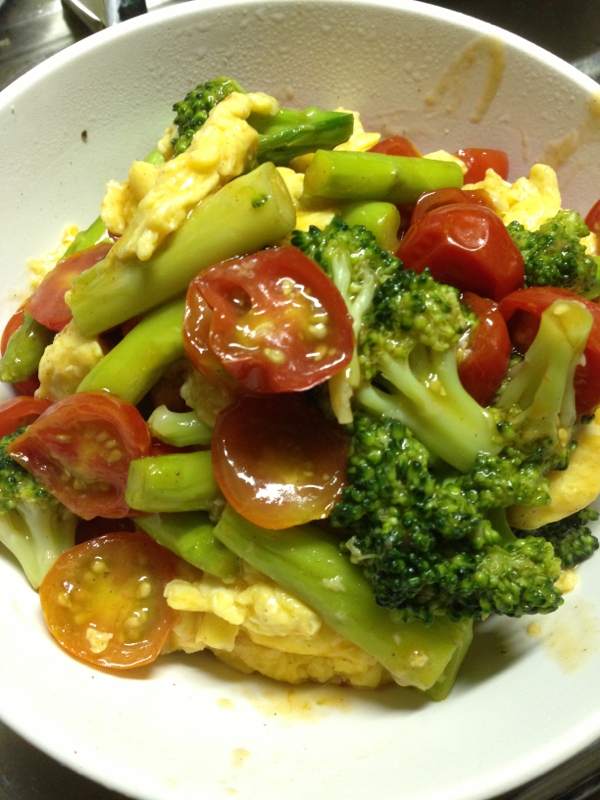 野菜と卵の中華風炒め