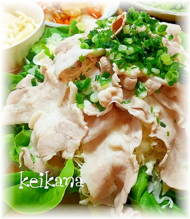 夏を元気に 超簡単 冷しゃぶサラダ レシピ 作り方 By keikana 楽天レシピ 夏を元気に 超簡単 冷しゃぶサラダ レシピ 作り方 By keikana 楽天レシピ