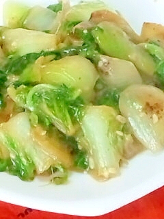 あら便利！青菜の豆板醤餡かけ炒めの作り方
