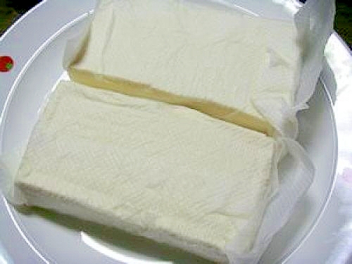 レンジ3分!簡単!豆腐の水切り!