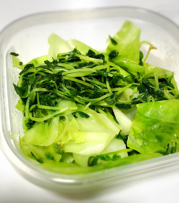 キャベツと豆苗で♪ナムル風