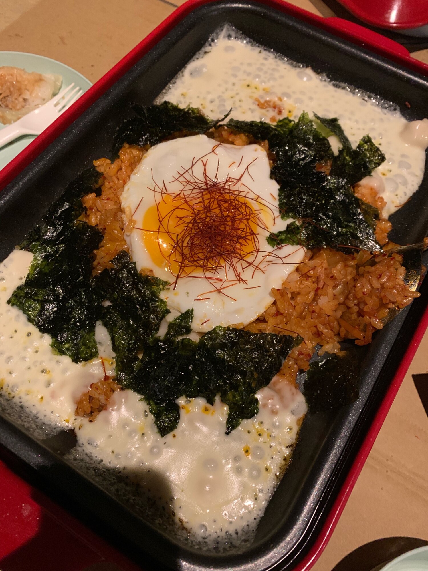 韓国の炒飯ポックンパ風 チーズコチュジャン炒飯 レシピ 作り方 By さくらまこ 楽天レシピ