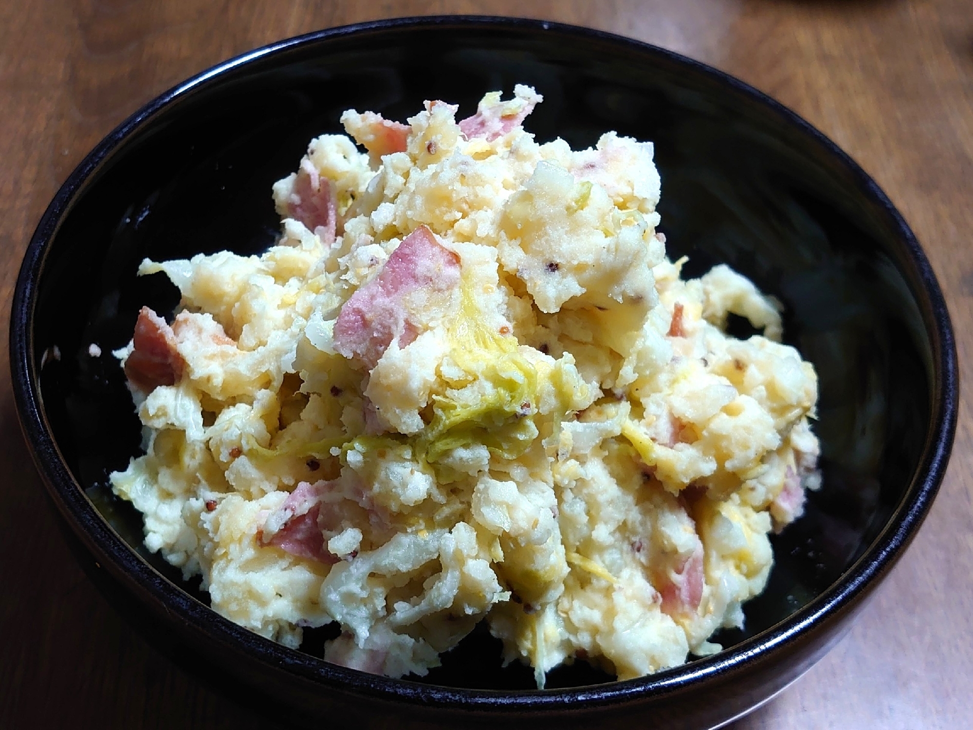 白菜でポテトサラダ