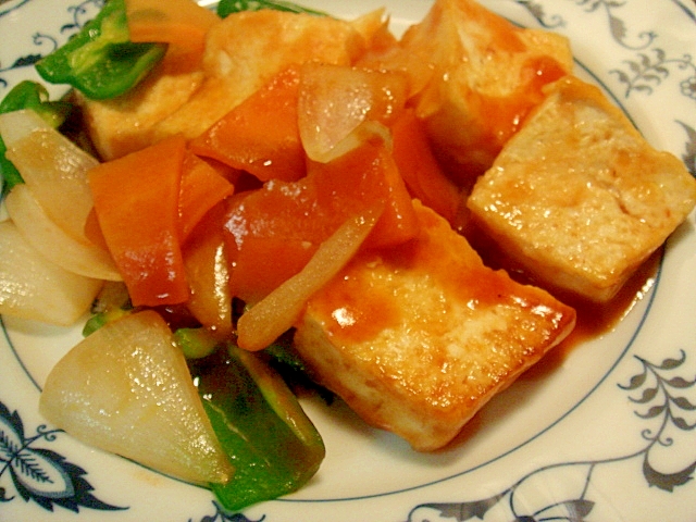 豆腐の酢豚風