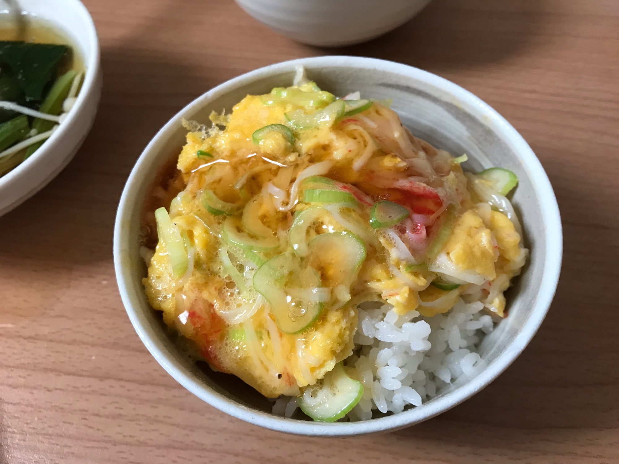 カニカマ使用☆なんちゃってかに玉丼