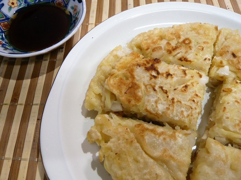 焼きそば麺入りチヂミ風