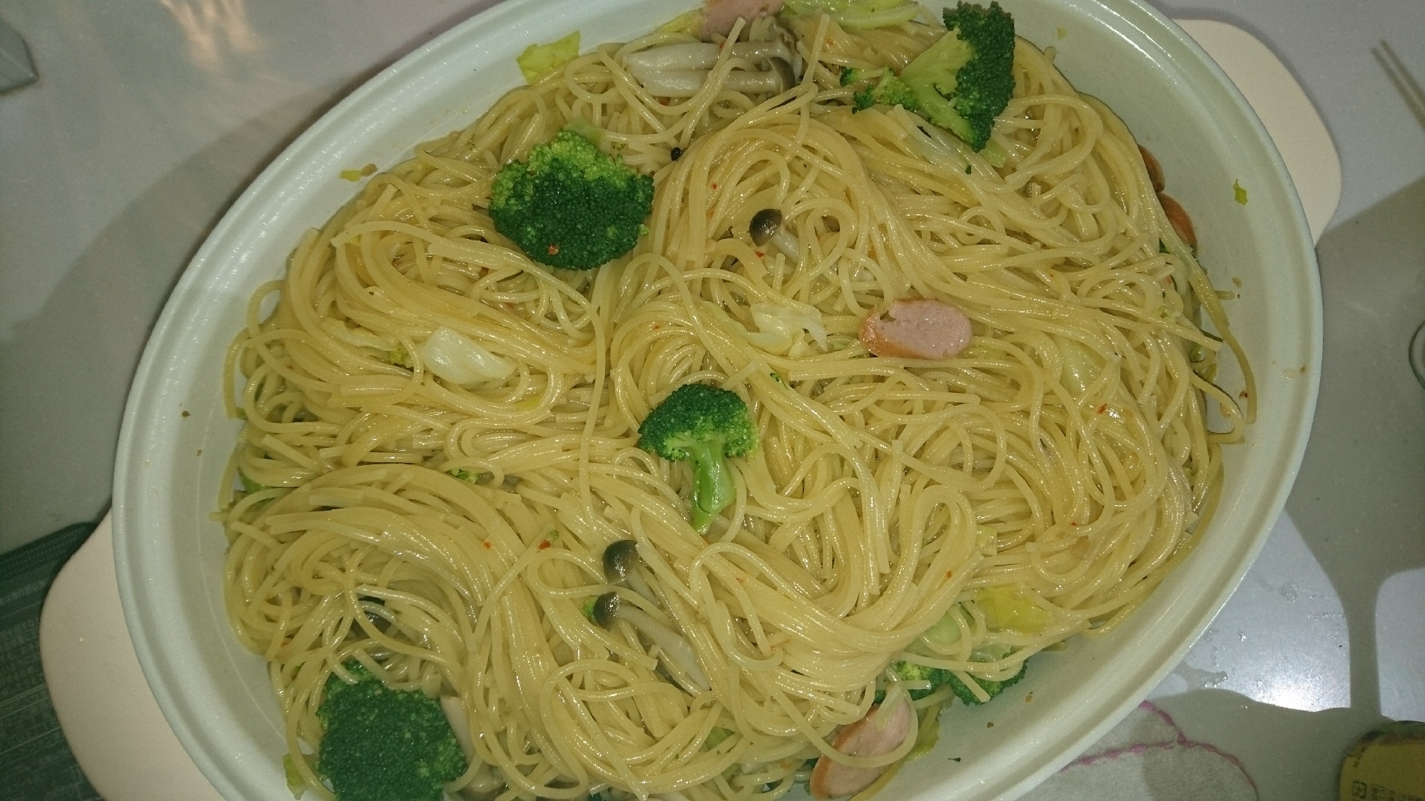 休日ホットプレートパスタ☆