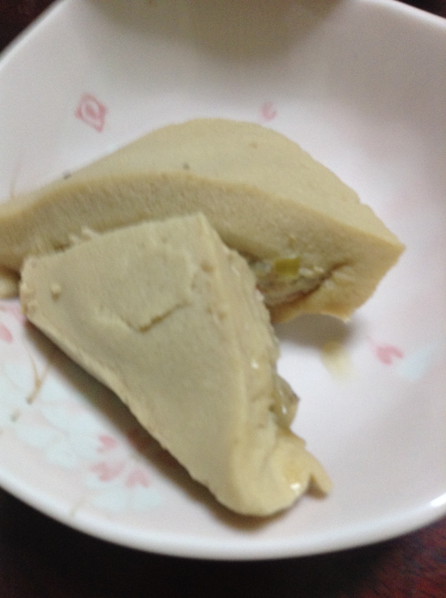 高野豆腐の海老と鶏ひき肉の詰め煮
