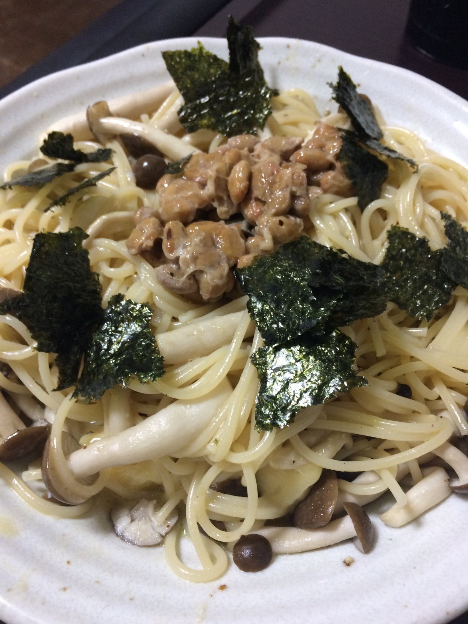 納豆乗っけパスタ