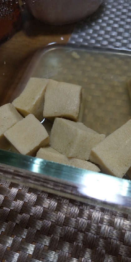 レンジで高野豆腐煮