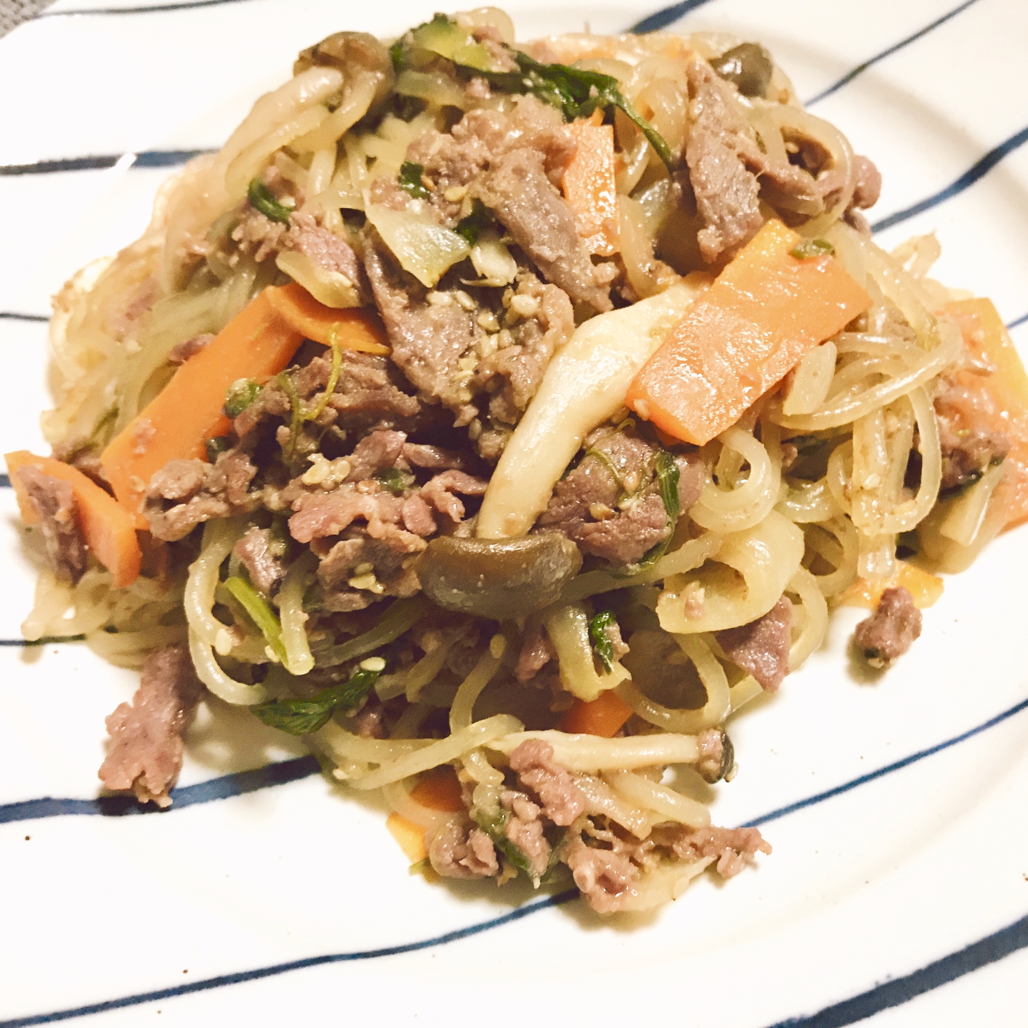 コストコ飯!プルコギビーフアレンジチャプチェ