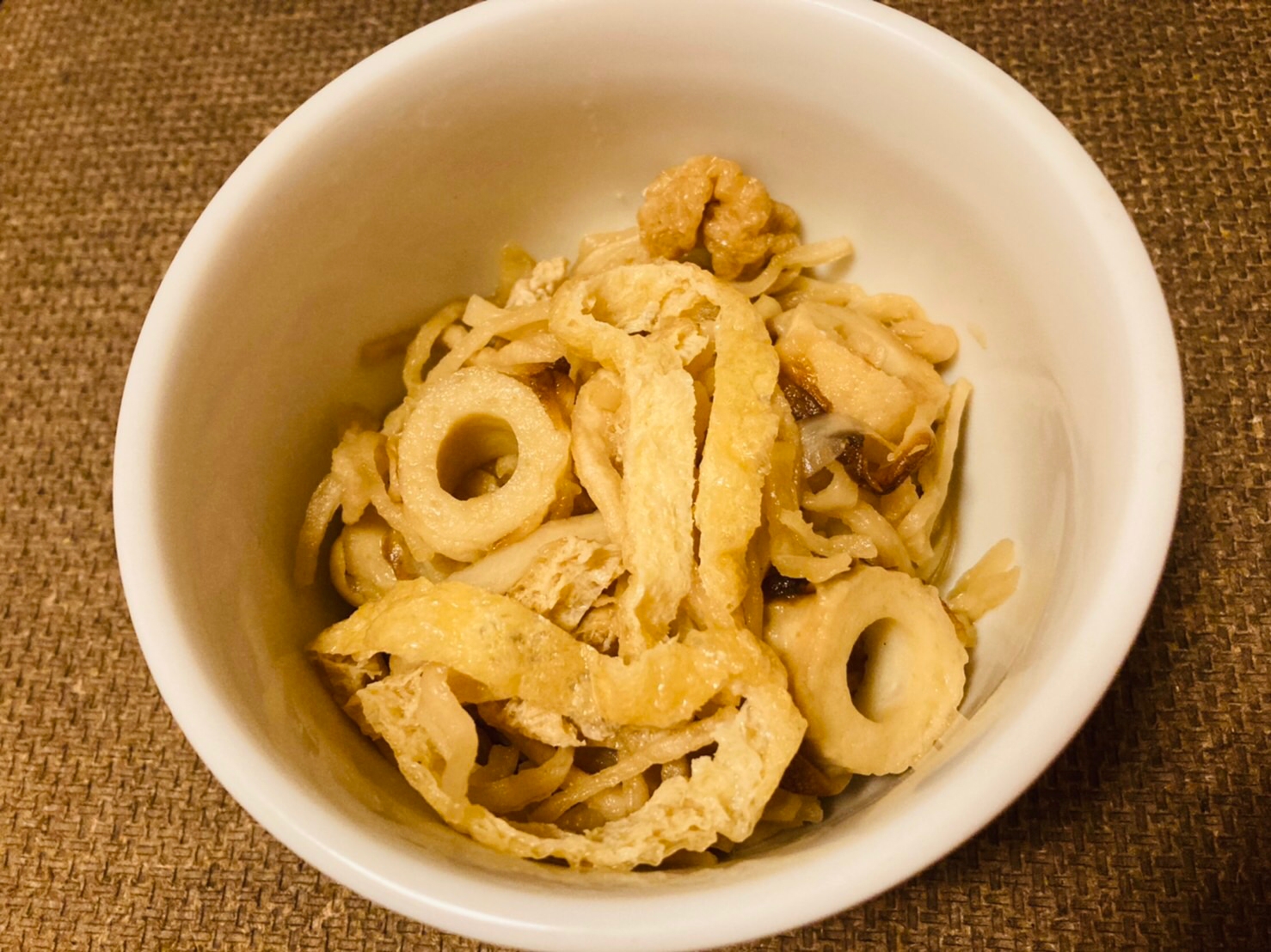 竹輪と油揚げと切り干し大根の煮物❤️
