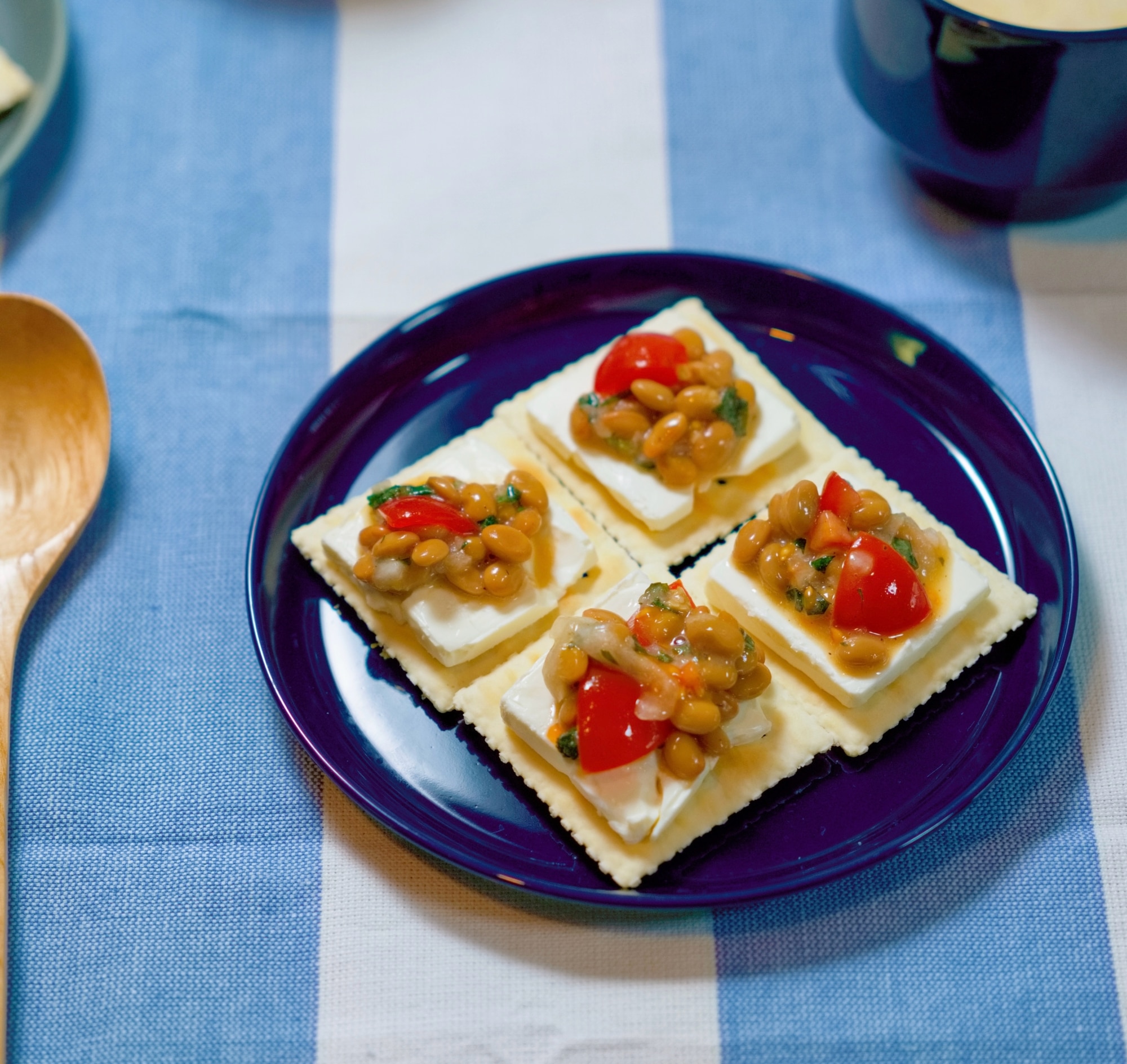 納豆のイタリアンカナッペ