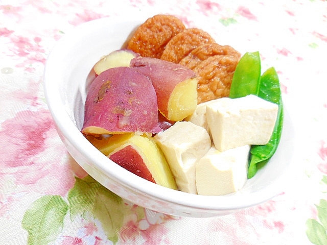 ❤薩摩芋とさつま揚げと豆腐の炊いたん❤