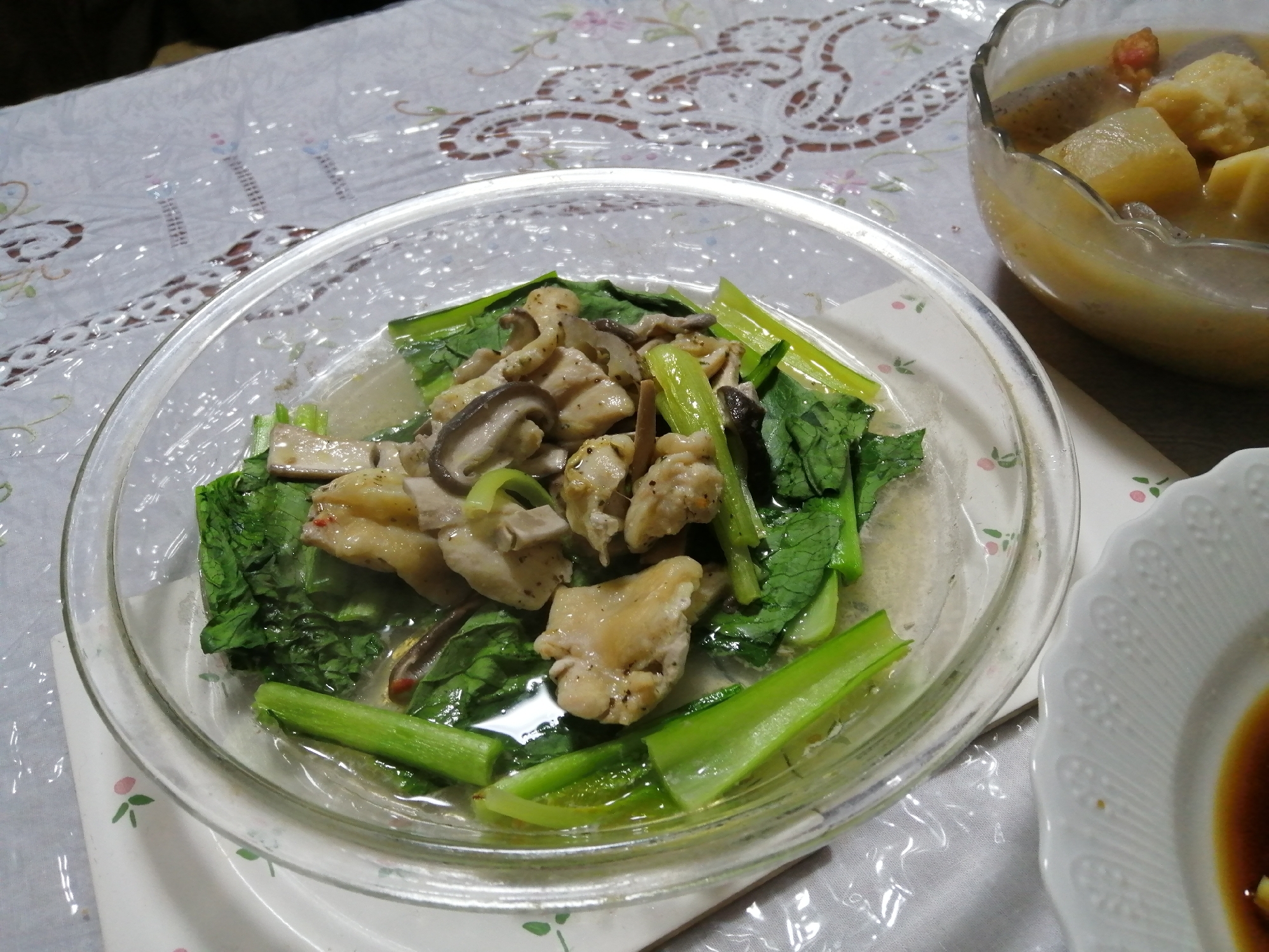 鶏肉のレンジ蒸し料理