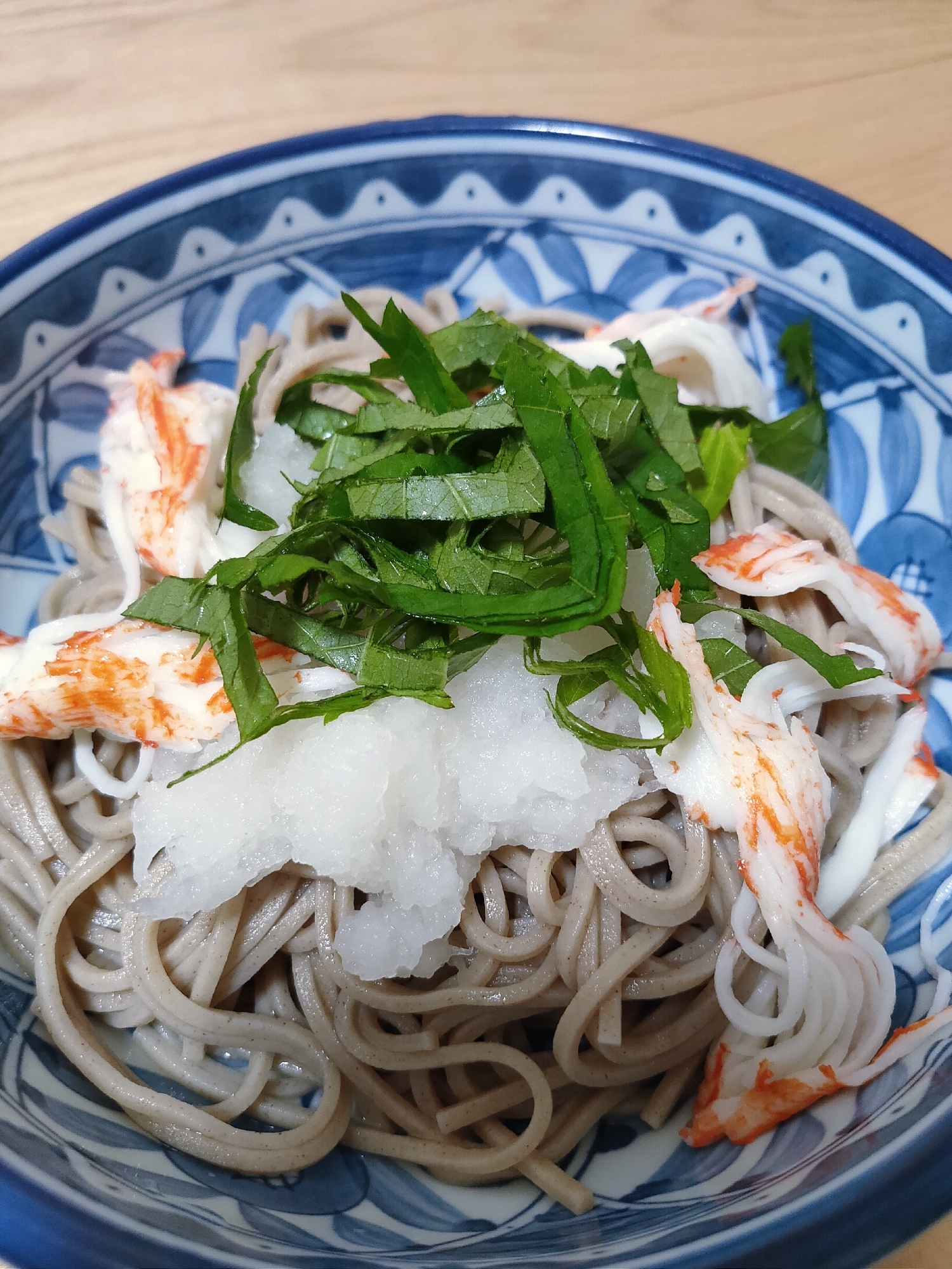 冷たい大根おろし蕎麦