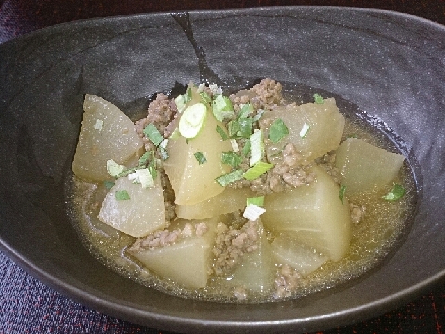 あったまる☆大根生姜そぼろ煮