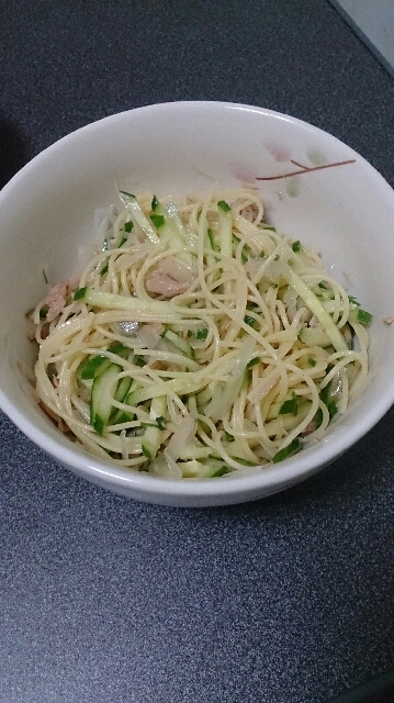 ツナと大葉のさっぱりサラダスパゲティ