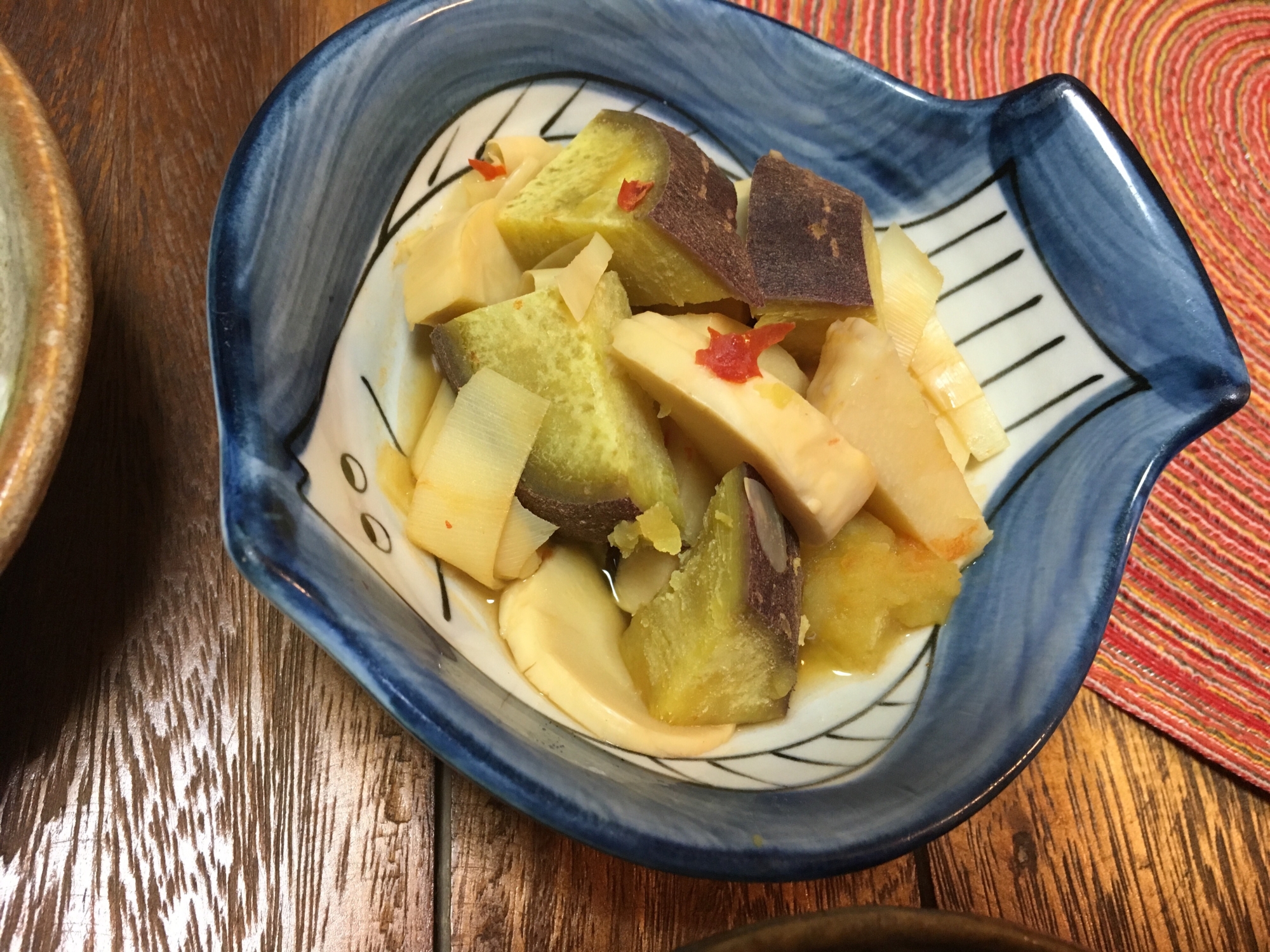 タケノコとサツマイモの煮物