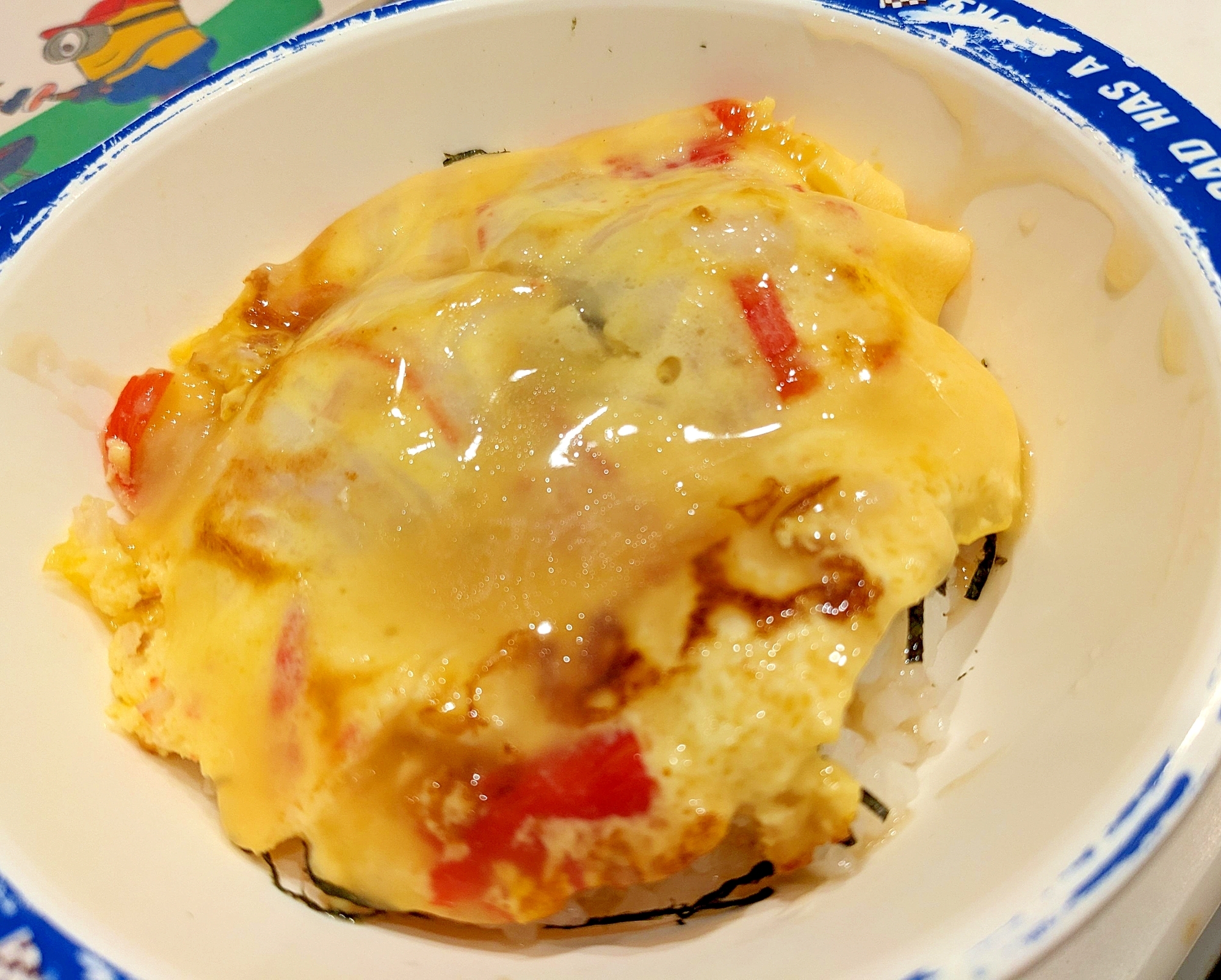 カニカマで作る簡単かに玉丼/偏食幼児の手作り朝ご飯