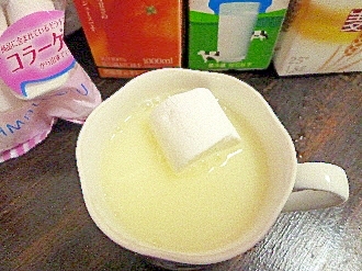 アイス♡マシュマロ入オレンジミルク酒