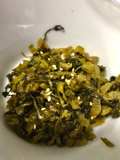 節約！古漬けの高菜のゴマ沺炒め♪