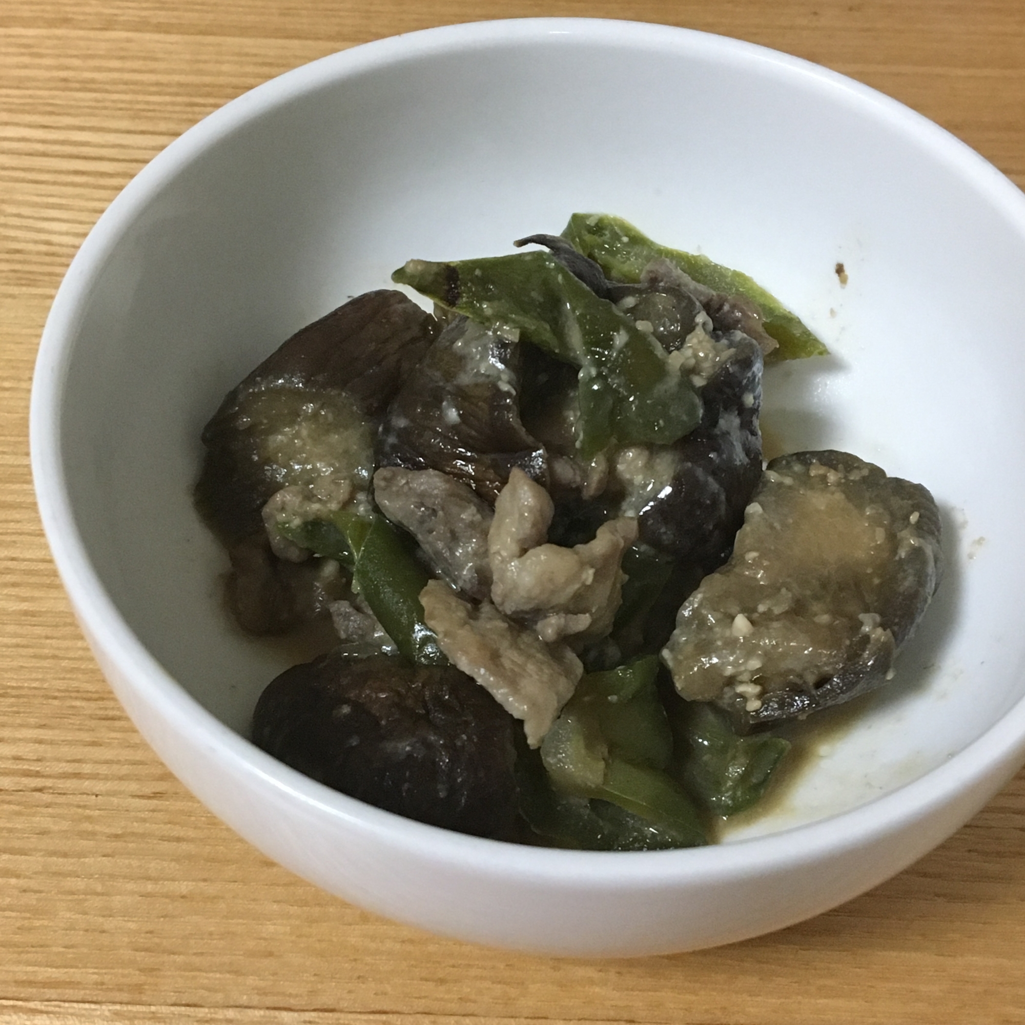 なすとピーマンの味噌炒め なべしぎ レシピ 作り方 By かぞくのごはん 楽天レシピ