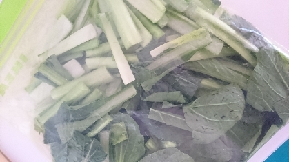 冷凍野菜(小松菜) 保存方法