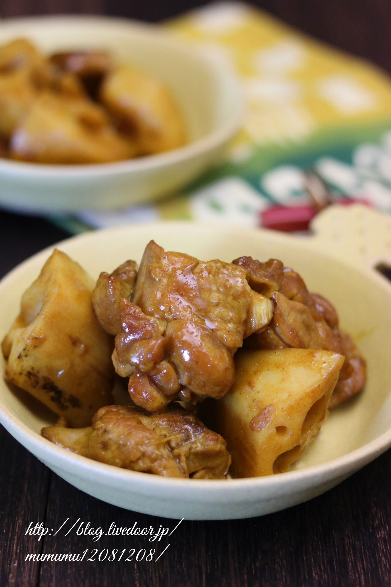 鶏肉のカレー照り煮。