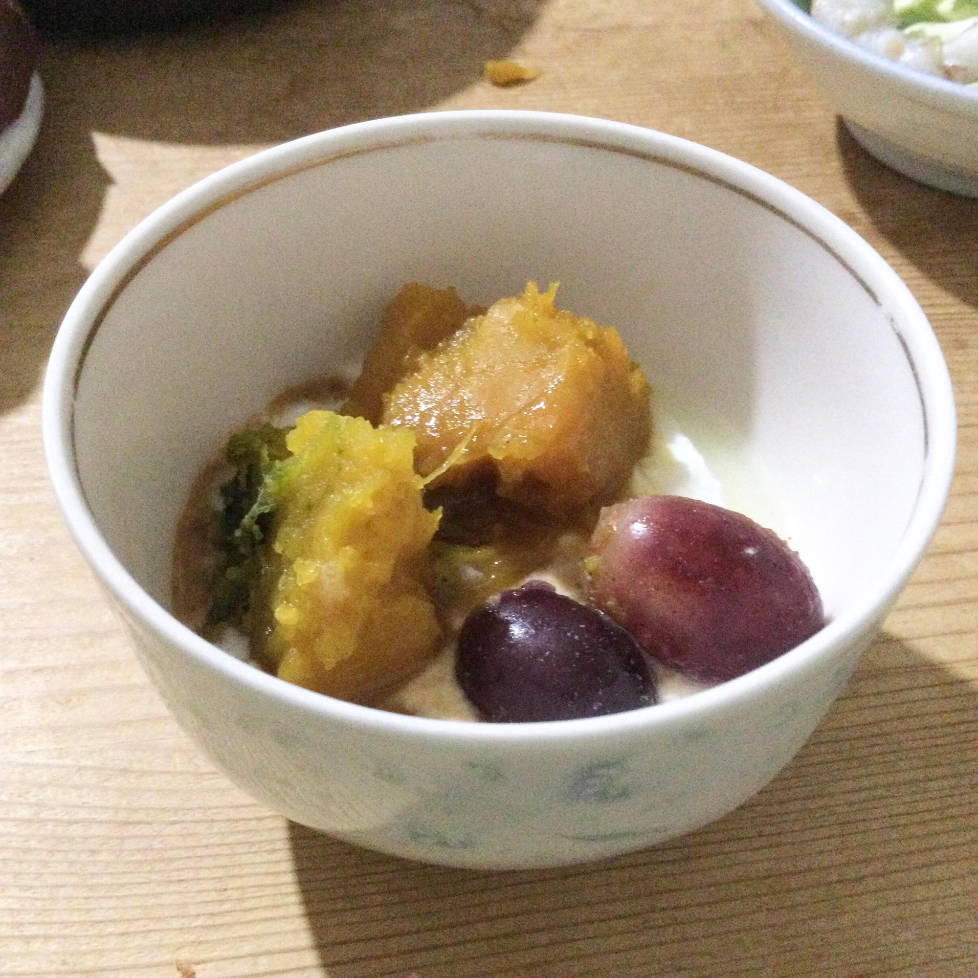 かぼちゃぶどうヨーグルト
