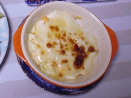 グラタン風☆簡単♪豆腐の味噌チーズ焼き