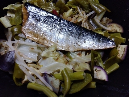 鯖と冷蔵庫にあった野菜を炒めてみました！
良い1週間を(⁠◍⁠•⁠ᴗ⁠•⁠◍⁠)